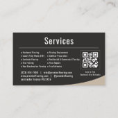 Bodenbeläge QR-Code Professional Visitenkarte (Rückseite)