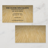 Bodenbelebung aus Hartholz Visitenkarte (Vorne/Hinten)