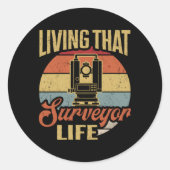 Bodenbeobachter Runder Aufkleber (Vorderseite)