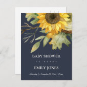 BODENBLUMENSCHEIBE-DUSCHE EINLADUNGSPOSTKARTE (Vorne/Hinten)