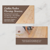 Bodendekking aus Holz Visitenkarte (Vorne/Hinten)