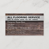 Bodendienste Holz Look Art Background Visitenkarte (Vorderseite)