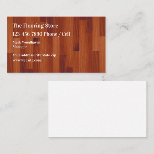 Bodendienste - Visitenkarten Visitenkarte (Vorne/Hinten)