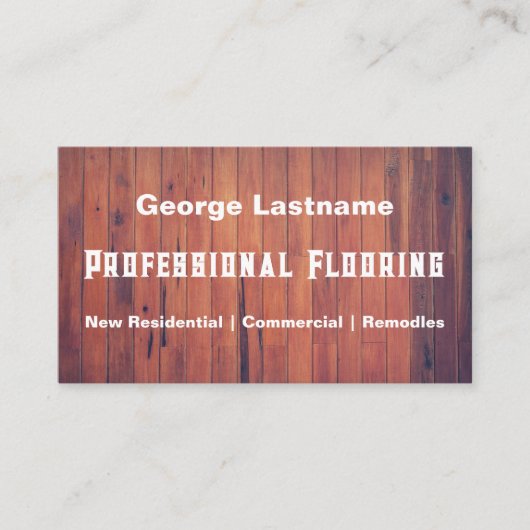 Bodengeschäft Visitenkarte (Vorderseite)