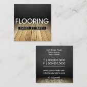 Bodenholzspezialist Quadratische Visitenkarte (Vorne/Hinten)