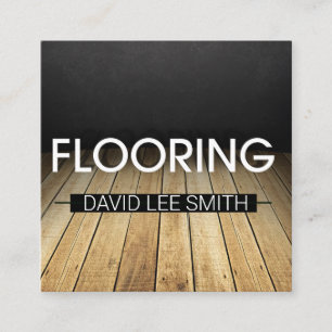 Bodenholzspezialist Quadratische Visitenkarte