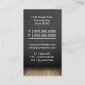 Bodenholzspezialist Visitenkarte (Rückseite)