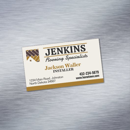 Bodeninstallation Beruflich Magnetische Visitenkarte (Beispiel)