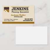 Bodeninstallation Beruflich Visitenkarte (Vorne/Hinten)