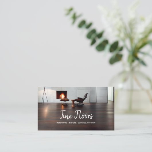 Bodeninstallationsfirma Visitenkarte (Stehend Vorderseite)