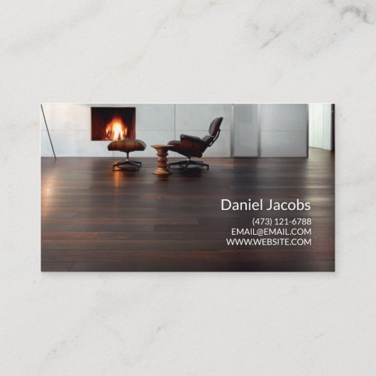 Bodeninstallationsfirma Visitenkarte (Rückseite)