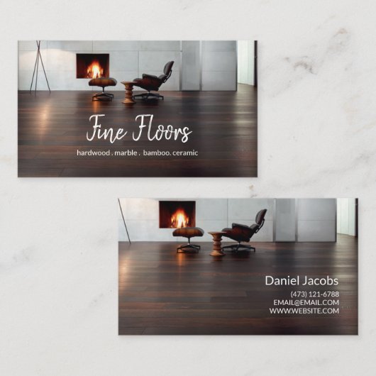 Bodeninstallationsfirma Visitenkarte (Vorne/Hinten)