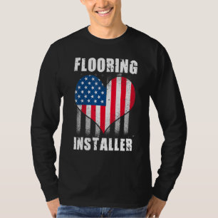 Bodenleger Auftragnehmer Bodeninstallation T-Shirt