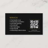Bodenlegungs-Service-QR-Code Visitenkarte (Rückseite)