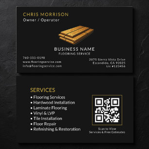 Bodenlegungs-Service-QR-Code Visitenkarte