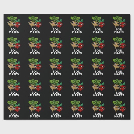 Bodenmatten Funny Beet Root Puff Dark BG Geschenkpapier (Flach)