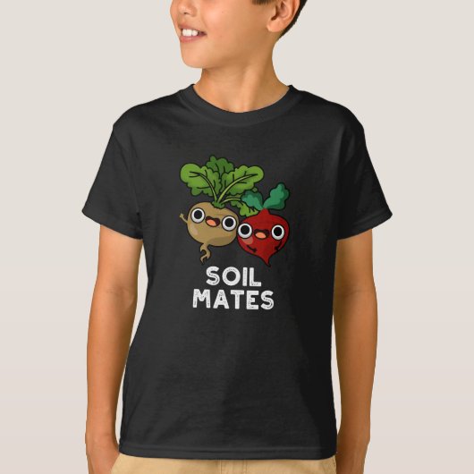Bodenmatten Funny Beet Root Puff Dark BG T-Shirt (Vorderseite)
