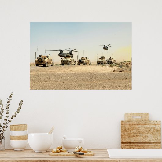 Bodenoperation Irak-Plakat Poster (Küche)