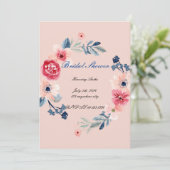 BODENPINK BRIDAL SHOWER EINLADUNG (Stehend Vorderseite)