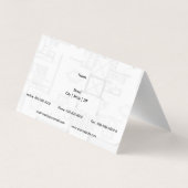 Bodenplan Visitenkarten (Rückseite)