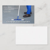 Bodenreiniger | Reinigungsdienste Visitenkarte (Vorne/Hinten)
