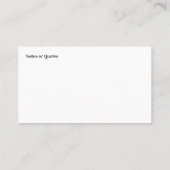 Bodenreinigung Berufliche, einfache Visitenkarten Visitenkarte (Rückseite)