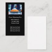 Bodenreinigung - Einfache Visitenkarten Visitenkarte (Vorne/Hinten)