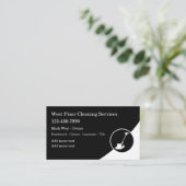 Bodenreinigung Moderne Visitenkarte (Stehend Vorderseite)