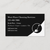 Bodenreinigung Moderne Visitenkarte (Vorderseite)