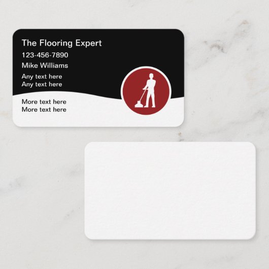 Bodenreinigung und Bodenbeläge Visitenkarte (Vorne/Hinten)