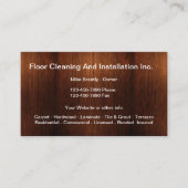 Bodenreinigung und Montage Visitenkarte (Vorderseite)