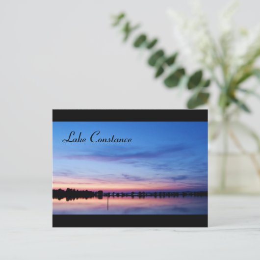 Bodensee bei Sunset - Postkarte (Stehend Vorderseite)