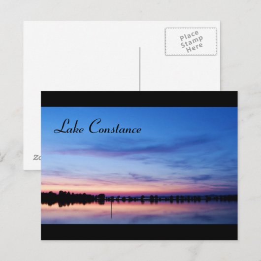 Bodensee bei Sunset - Postkarte (Vorne/Hinten)