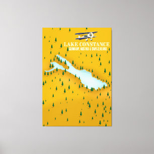 Bodensee Deutschland, Österreich und Schweiz Leinwanddruck