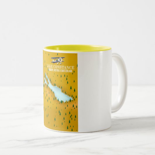 Bodensee Deutschland, Österreich und Schweiz Zweifarbige Tasse (VorderseiteRechts)