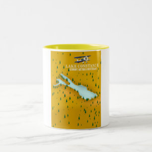 Bodensee Deutschland, Österreich und Schweiz Zweifarbige Tasse