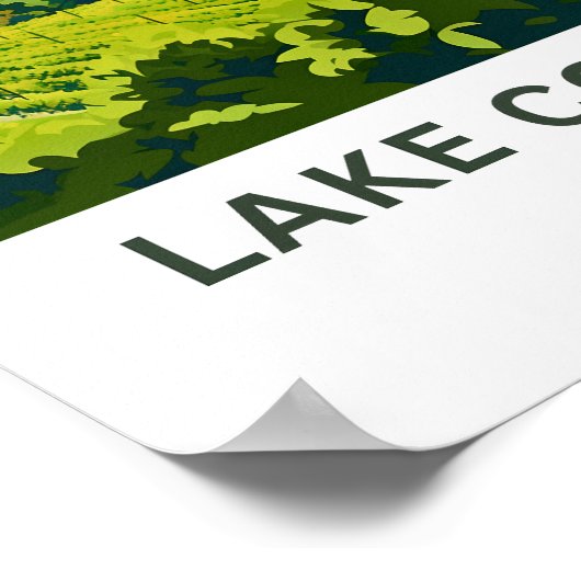 Bodensee Europe Travel Print Poster (Ecke)