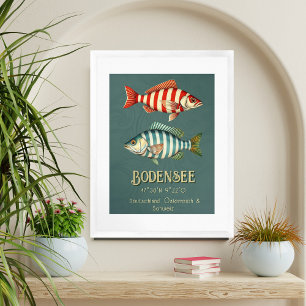 Bodensee-Fischplakat Poster