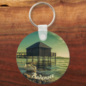 Bodensee Sunset Souvenir Schlüsselanhänger (Rückseite)