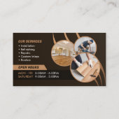 Bodenservice aus Holz - Kommerzielle Böden und Fli Visitenkarte (Rückseite)