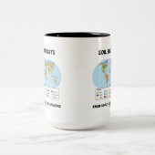 Bodenwissenschaftler kennen die globalen Bodenregi Zweifarbige Tasse (Mittel)