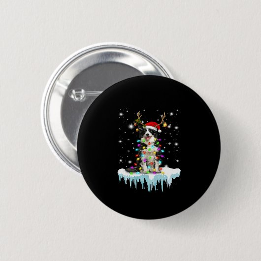 Boder Colline Rentier Weihnachtsgeschenk Button (Vorne & Hinten)