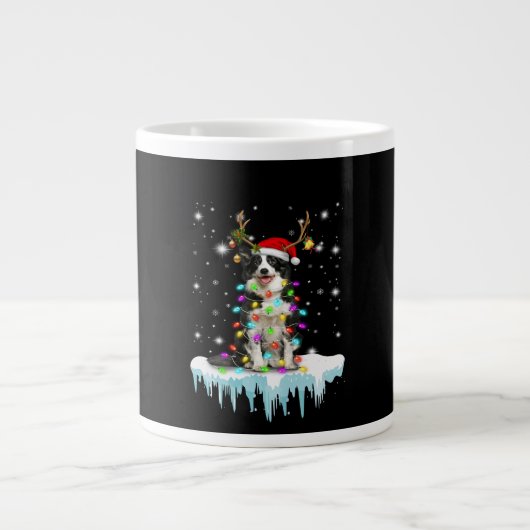 Boder Colline Rentier Weihnachtsgeschenk Jumbo-Tasse (Vorderseite)