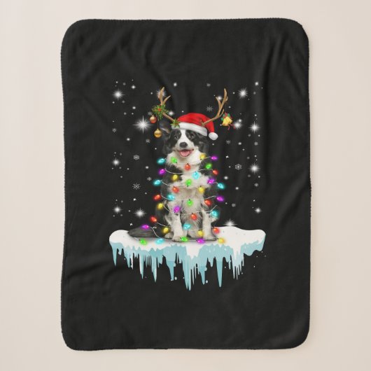 Boder Colline Rentier Weihnachtsgeschenk Sherpadecke (Vorderseite)