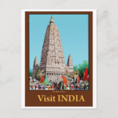 Bodh Gaya, Indien Postkarte (Vorderseite)