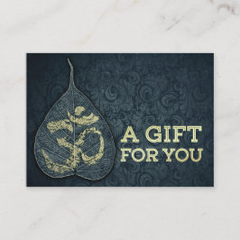Bodhi Leaf OM Symbol YOGA Studio Geschenkgutschein Rabattkarte