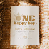 BODHI One Happy Boy First Trip rund um Sun Birthda Einladung