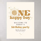 BODHI One Happy Boy First Trip rund um Sun Birthda Poster (Vorne)