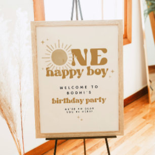 BODHI One Happy Boy First Trip rund um Sun Birthda Poster
