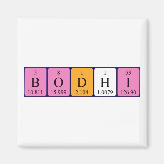 Bodhi-Peripherienname-Magnet Magnet (Vorne)